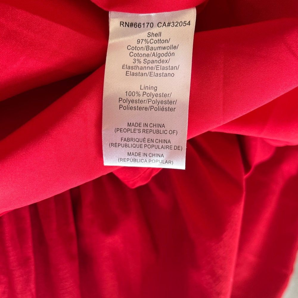 NWT Hutch pink scarlet red bow colorblock dress 6 - Picture 13 of 14